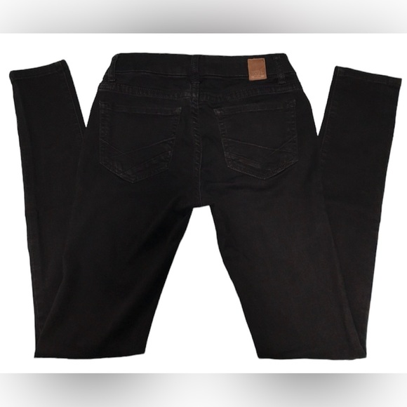 🏷️SOLD🏷️BKE Stella Black Slim Fit Low Rise Skinny Jeans Denim 5 Pockets 26x311/2 - Picture 5 of 12